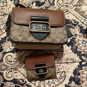 Coach purse with matching wallet